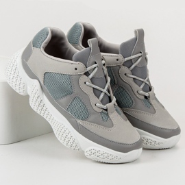 SHELOVET Zapatillas grises de moda 2