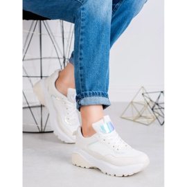 SHELOVET Calzado deportivo para mujer blanco 4