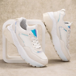 SHELOVET Calzado deportivo para mujer blanco 2
