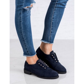 Nio Nio Deslizar el pie dentro de los zapatos azul marino 2