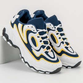 Kayla Calzado deportivo para mujer blanco azul 2