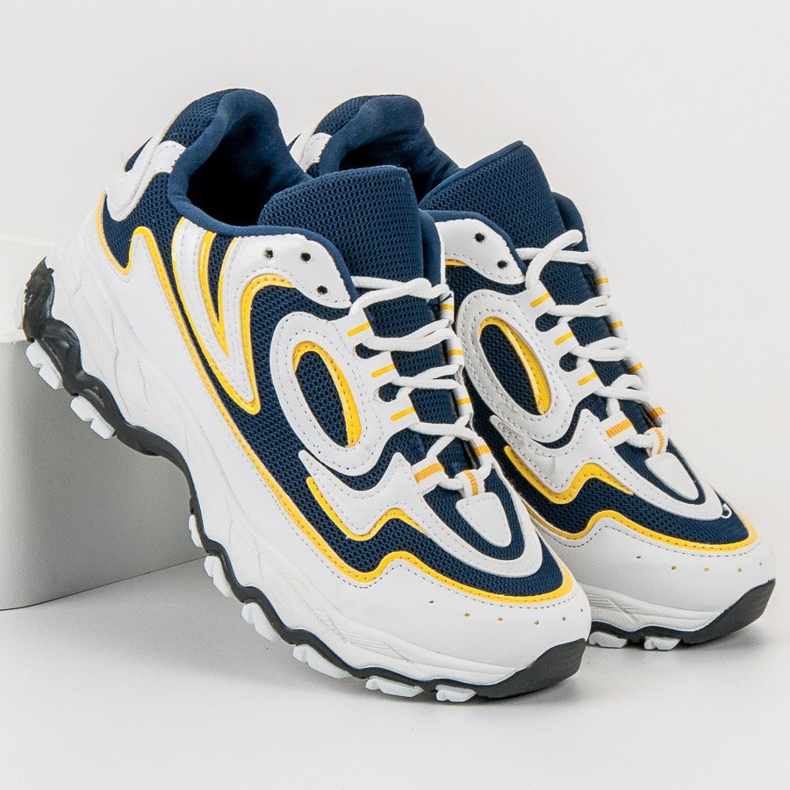 Kayla Calzado deportivo para mujer blanco azul 2