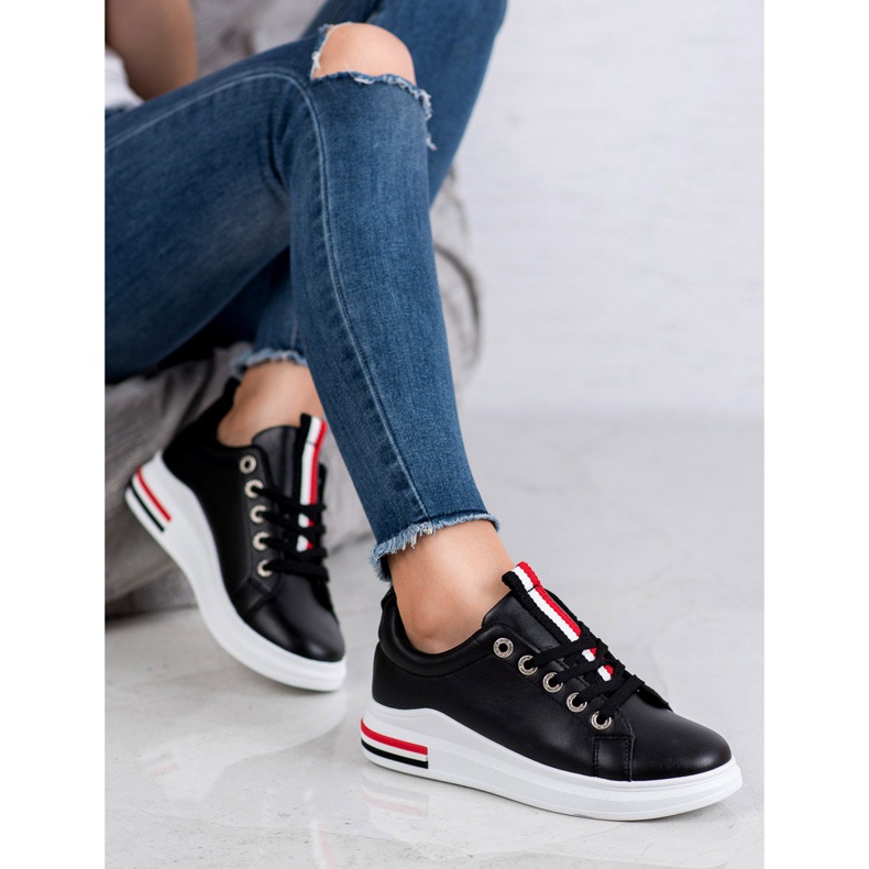 SHELOVET Zapatos deportivos negros 2