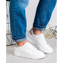 Jumex Zapatos deportivos ligeros blanco 4