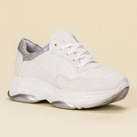 SDS Zapatillas ligeras blanco 3