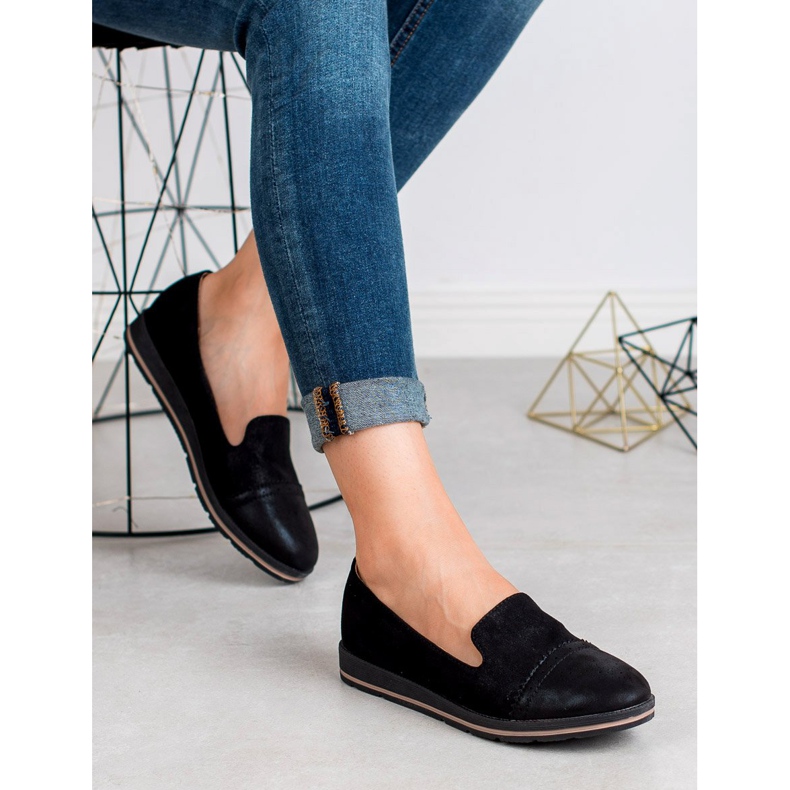 Kayla Señores con purpurina negro 1