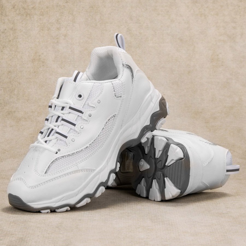 SHELOVET Calzado deportivo cómodo blanco 2