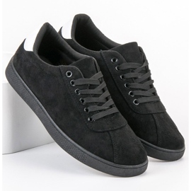 Ideal Shoes Zapatos negros con cordones 3