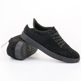Ideal Shoes Zapatos negros con cordones 4