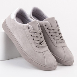 Ideal Shoes Zapatos grises con cordones 2 Ideal Shoes Zapatos grises con cordones 2