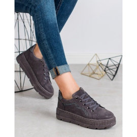 SHELOVET Zapatillas grises 5