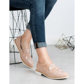 Bestelle Mocasines rosa con estampado de serpiente 2