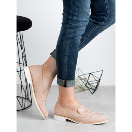 Bestelle Mocasines rosa con estampado de serpiente rosado 3