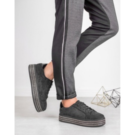 Bestelle Zapatos deportivos de gamuza negro 4