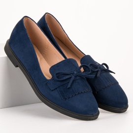 SHELOVET Mocasines azul marino 2