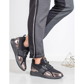SHELOVET Zapatillas sin cordones negro cobre 3