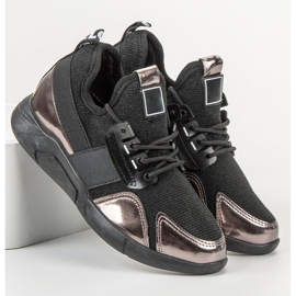 SHELOVET Zapatillas sin cordones negro cobre 4