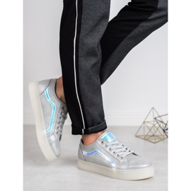 SHELOVET Zapatos casuales para mujer gris 3