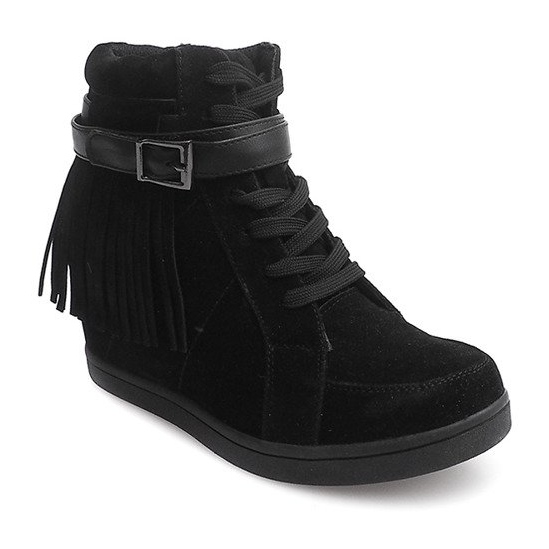 Deportivas Ante Boho Fringe 2030 Negro 2