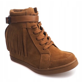Deportivas Ante Boho Fringe 2030 Camel marrón 2