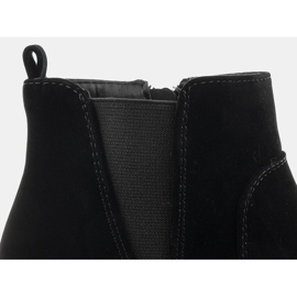 Botas de tacón alto J0084-1 Cremallera negra negro 5