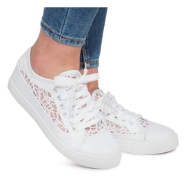 Zapatillas Dolita blancas caladas blanco 2