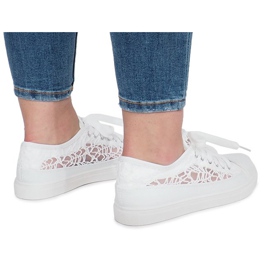 Zapatillas Dolita blancas caladas blanco 3