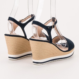 Anesia Paris Sandalias azul marino claro 3