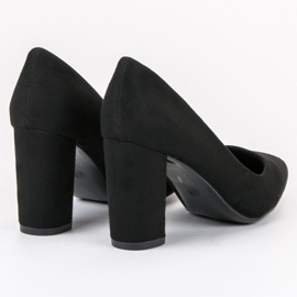 SHELOVET Bombas de gamuza negro 1