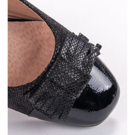 Kylie Bombas de tacón plano negro 6