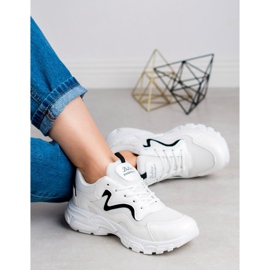 SHELOVET Calzado deportivo con cordones blanco 1