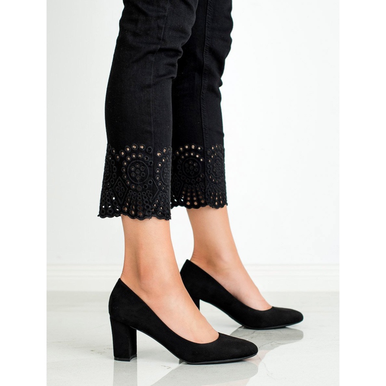 Queen Vivi Bombas de gamuza negro 1 Queen Vivi Bombas de gamuza negro 1