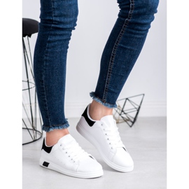 Ideal Shoes Calzado deportivo para mujer blanco 3