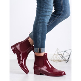 Kayla Chanclos granate rojo 2