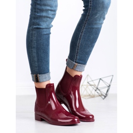 Kayla Chanclos granate rojo 3