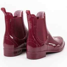 Kayla Chanclos granate rojo 1