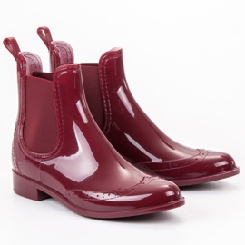 Kayla Chanclos granate rojo 4