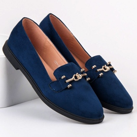 SHELOVET Suede Lords azul marino 4