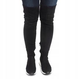 Botas Con Suelas Blancas 6680-PG Negra negro 2