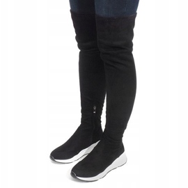 Botas Con Suelas Blancas 6680-PG Negra negro 1