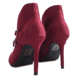 Botas granate con tacón alto Kaia rojo 1