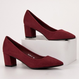 Small Swan Zapatos cómodos de gamuza rojo 2