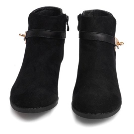 Botas Ante Con Hebilla Y601 Negro 3