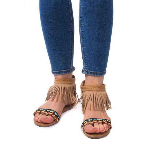 Sandalias Boho 3-2 de ante camel beige 2 Sandalias Boho 3-2 de ante camel beige 2