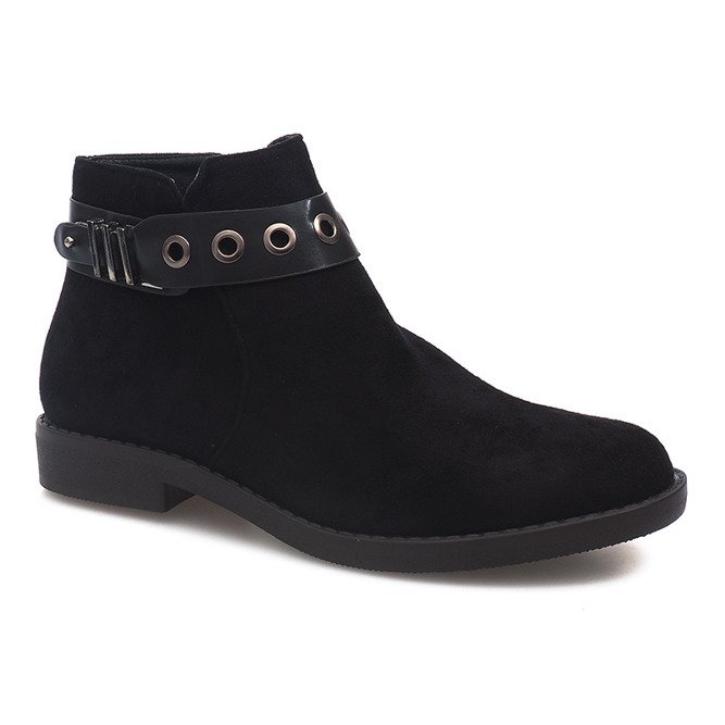 Botas de ante QL-36 Black negro 1