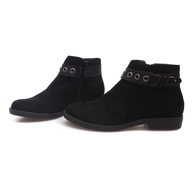 Botas de ante QL-36 Black negro 2
