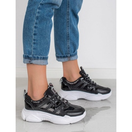 Ax Boxing Zapatillas con lentejuelas negro 3