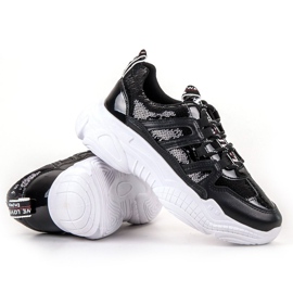 Ax Boxing Zapatillas con lentejuelas negro 1