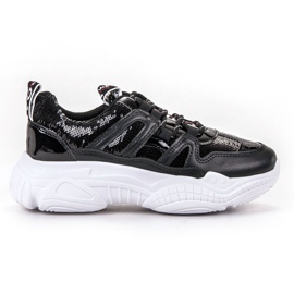 Ax Boxing Zapatillas con lentejuelas negro 4