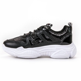 Ax Boxing Zapatillas con lentejuelas negro 5